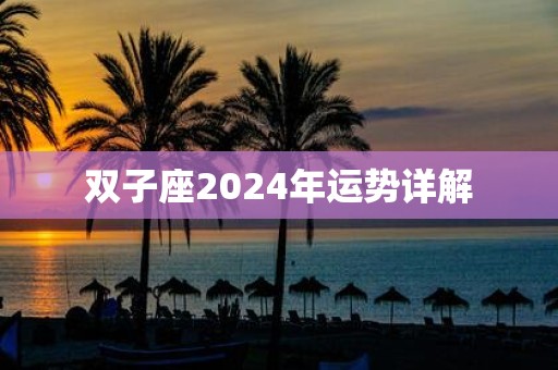 双子座2025年运势详解