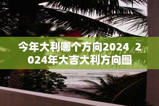 今年大利哪个方向2025 2025年大吉大利方向图