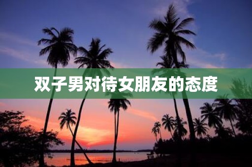 双子男对待女朋友的态度
