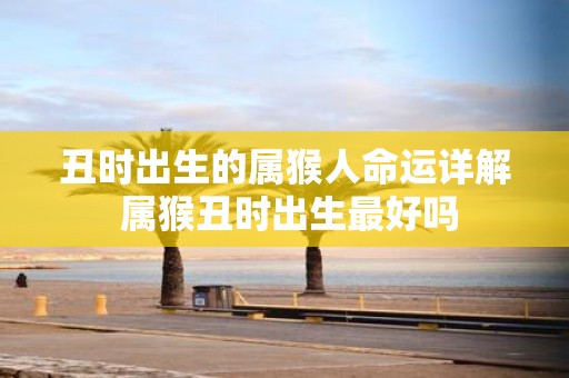 丑时出生的属猴人命运详解 属猴丑时出生最好吗