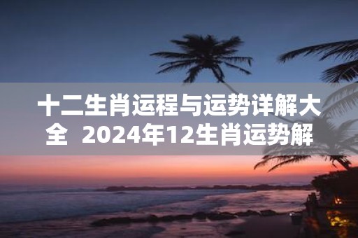 十二生肖运程与运势详解大全 2025年12生肖运势解析