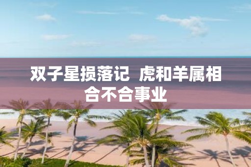 双子星损落记 虎和羊属相合不合事业