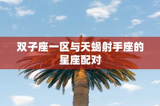 双子座一区与天蝎射手座的星座配对