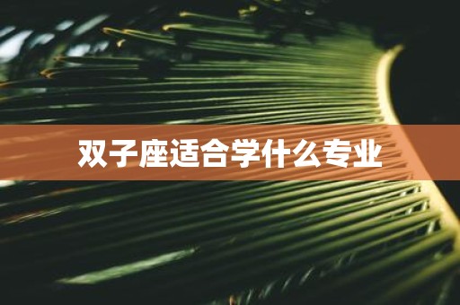双子座适合学什么专业