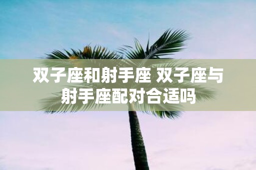 双子座和射手座 双子座与射手座配对合适吗