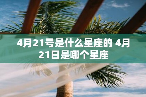 4月21号是什么星座的 4月21日是哪个星座