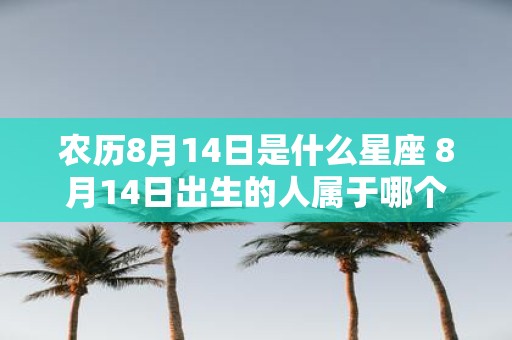 农历8月14日是什么星座 8月14日出生的人属于哪个星座
