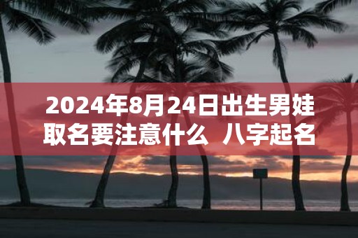 2025年8月24日出生男娃取名要注意什么 八字起名的禁忌