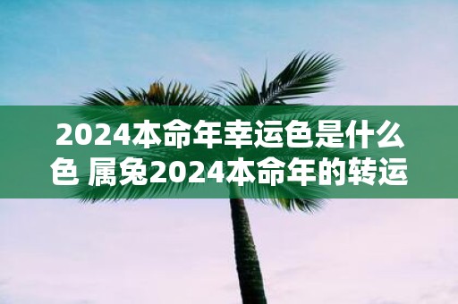 2025本命年幸运色是什么色 属兔2025本命年的转运颜色