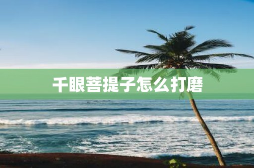 千眼菩提子怎么打磨