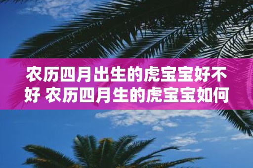 农历四月出生的虎宝宝好不好 农历四月生的虎宝宝如何