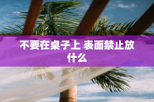 不要在桌子上 表面禁止放什么