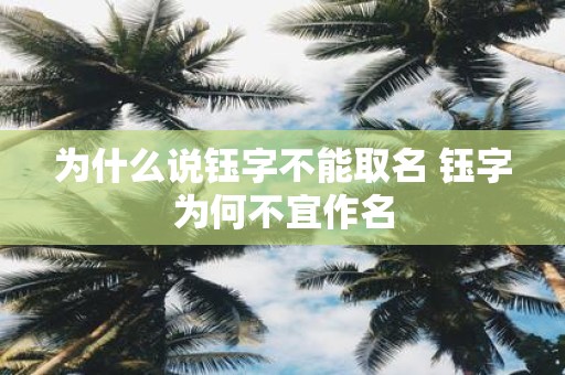 为什么说钰字不能取名 钰字为何不宜作名