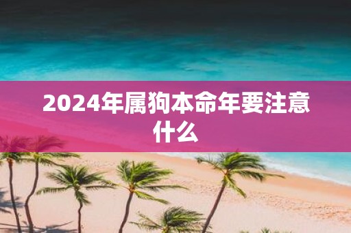 2025年属狗本命年要注意什么