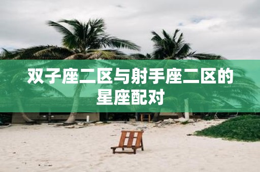 双子座二区与射手座二区的星座配对