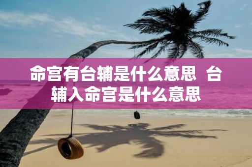 命宫有台辅是什么意思 台辅入命宫是什么意思