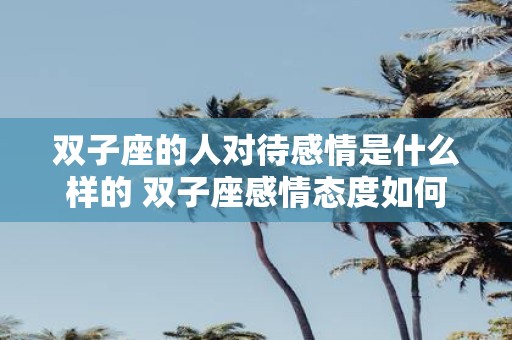 双子座的人对待感情是什么样的 双子座感情态度如何