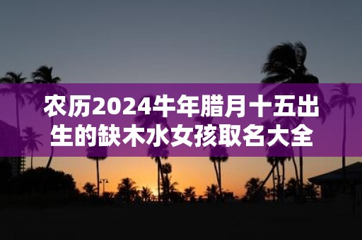 农历2025牛年腊月十五出生的缺木水女孩取名大全