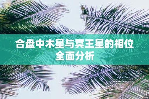 合盘中木星与冥王星的相位全面分析