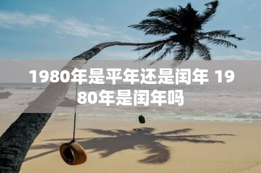 1980年是平年还是闰年 1980年是闰年吗
