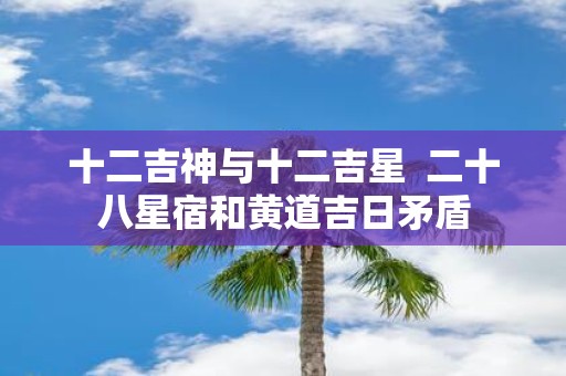 十二吉神与十二吉星 二十八星宿和黄道吉日矛盾
