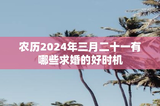 农历2025年三月二十一有哪些求婚的好时机
