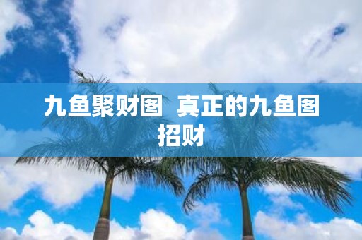 九鱼聚财图 真正的九鱼图招财