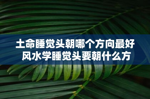 土命睡觉头朝哪个方向最好 风水学睡觉头要朝什么方向