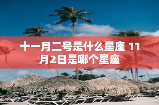 十一月二号是什么星座 11月2日是哪个星座