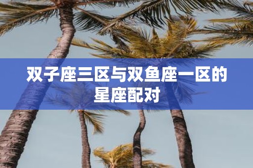 双子座三区与双鱼座一区的星座配对