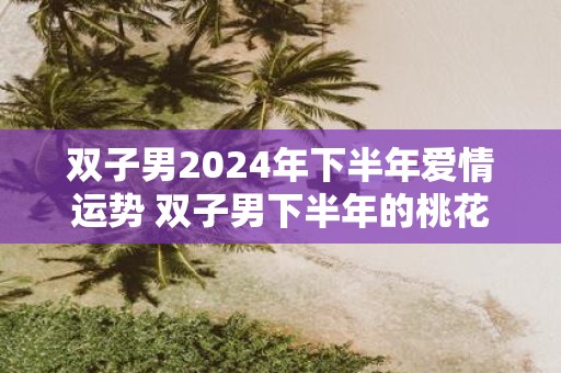 双子男2025年下半年爱情运势 双子男下半年的桃花运怎么样