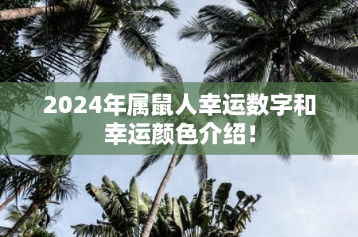 2025年属鼠人幸运数字和幸运颜色介绍！
