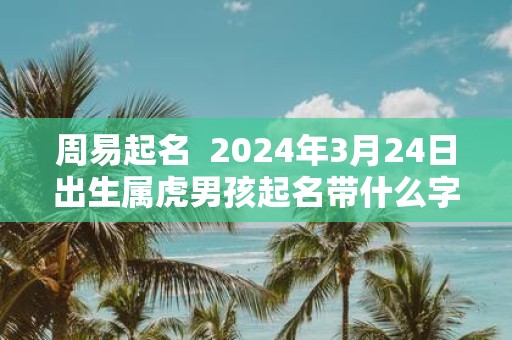 周易起名 2025年3月24日出生属虎男孩起名带什么字好