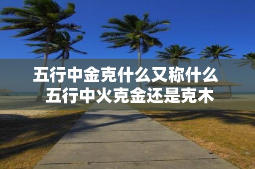 五行中金克什么又称什么 五行中火克金还是克木