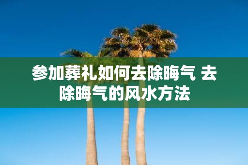 参加葬礼如何去除晦气 去除晦气的风水方法