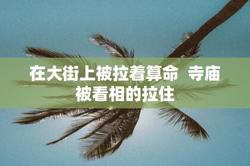 在大街上被拉着算命 寺庙被看相的拉住
