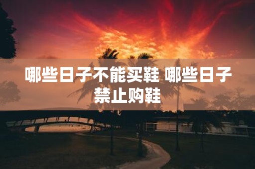 哪些日子不能买鞋 哪些日子禁止购鞋