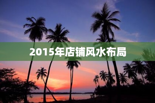 2015年店铺风水布局
