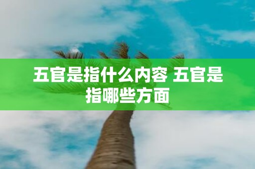 五官是指什么内容 五官是指哪些方面