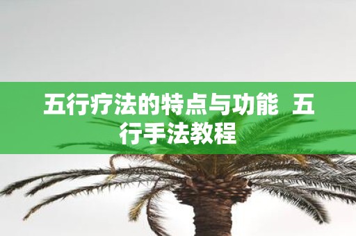 五行疗法的特点与功能 五行手法教程