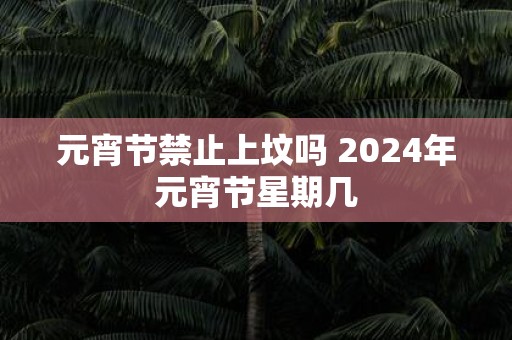 元宵节禁止上坟吗 2025年元宵节星期几