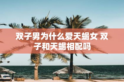 双子男为什么爱天蝎女 双子和天蝎相配吗