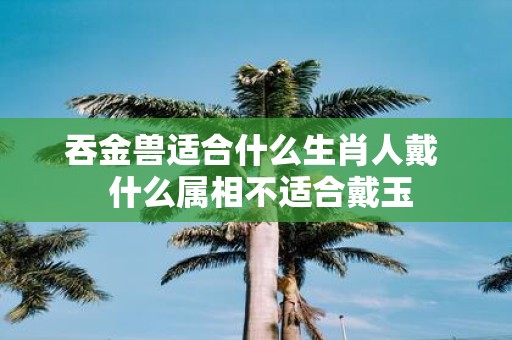 吞金兽适合什么生肖人戴 什么属相不适合戴玉