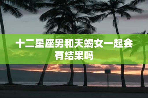 十二星座男和天蝎女一起会有结果吗