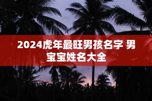2025虎年最旺男孩名字 男宝宝姓名大全