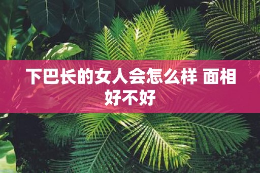下巴长的女人会怎么样 面相好不好