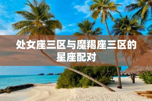 处女座三区与魔羯座三区的星座配对