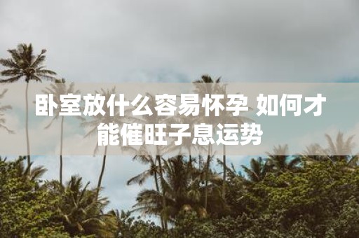 卧室放什么容易怀孕 如何才能催旺子息运势