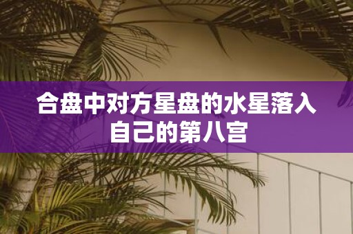 合盘中对方星盘的水星落入自己的第八宫