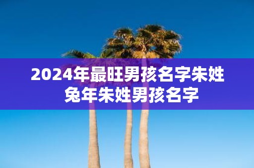 2025年最旺男孩名字朱姓 蛇年朱姓男孩名字